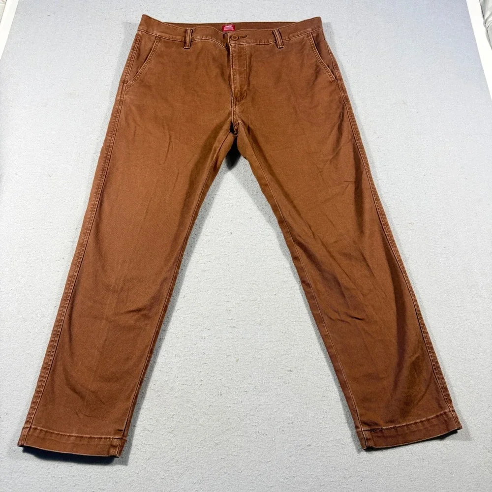 Levis XX Chino Standard Taper Brown Tobacco Pants 36x30 85226-0184